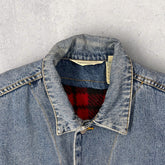 Eddie Bauer Fleece Lined Denim Jacket - M